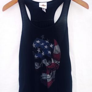Hard Rock Hotel & Casino Tulsa Skull Tank Top Sz M